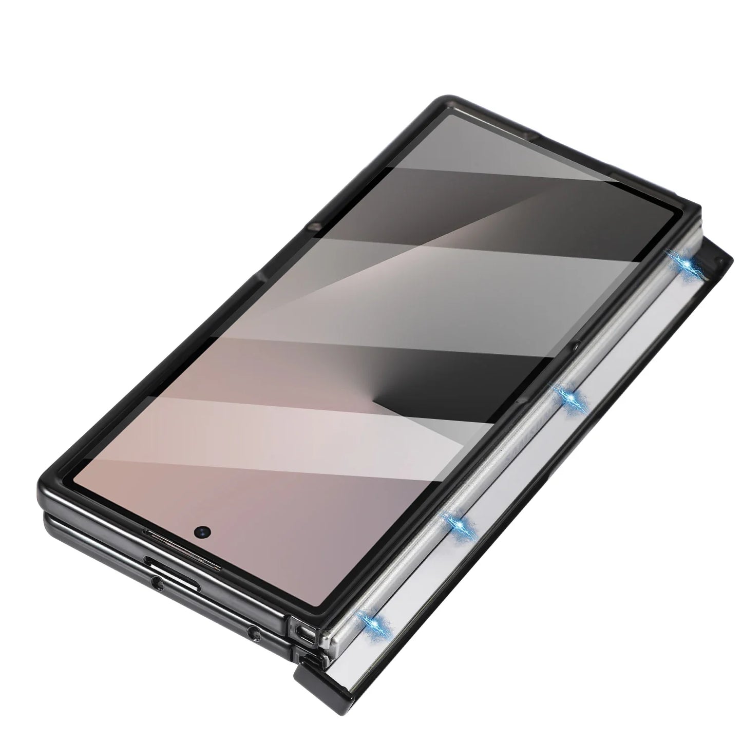 Transparent Magnetic Ring Stand Case